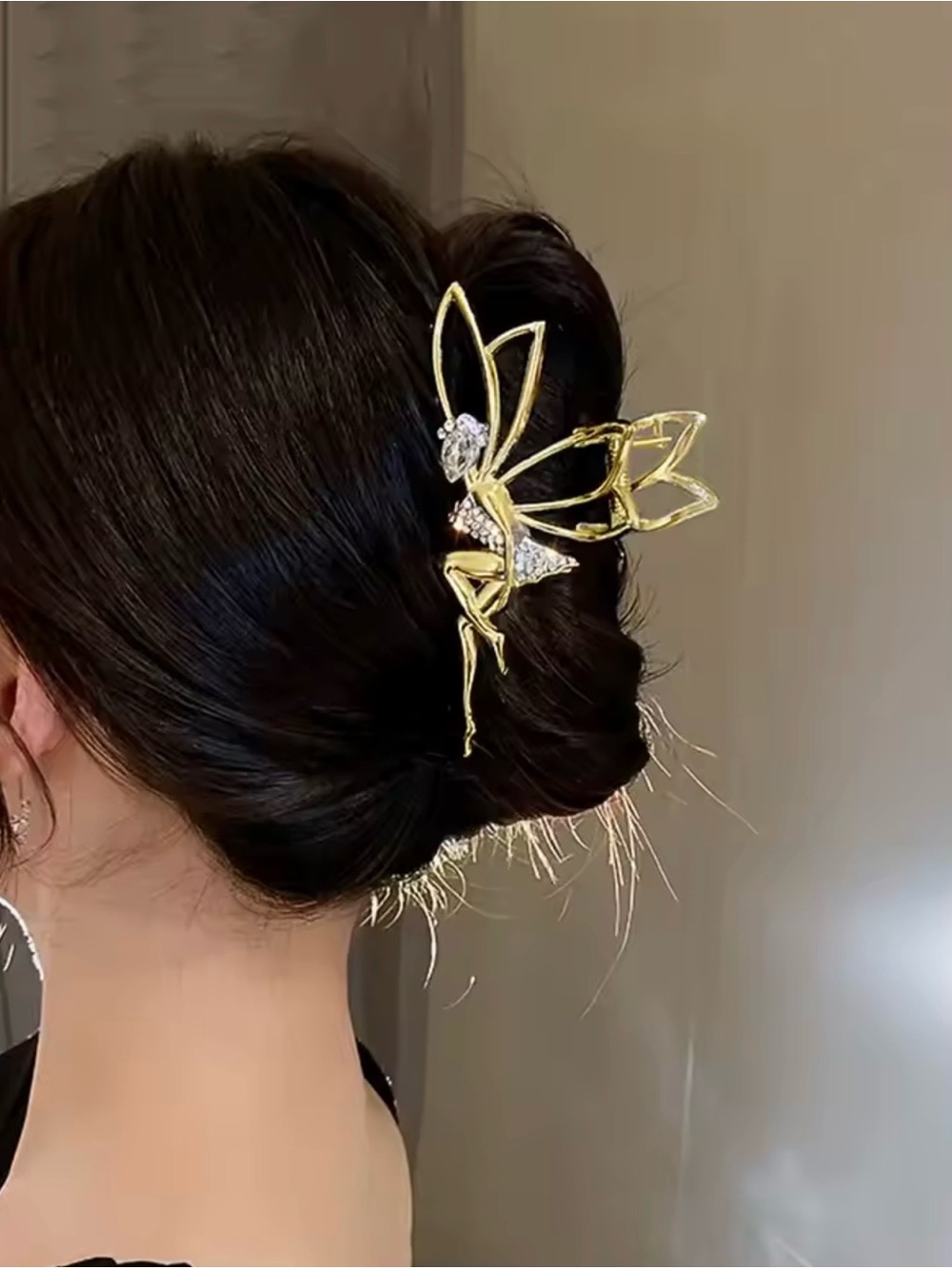 Gold Fairy Hair Clip - Elegant Women’s Hair Accessory